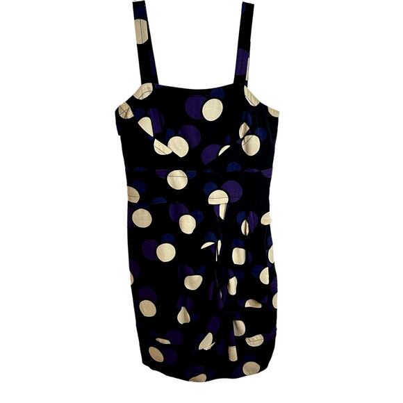 Marc by Marc Jacobs Polka Dot Bubble Dress Womens Size 2 Black Purple Y2K - Picture 8 of 11